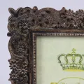 Rámeček na fotografii 10x15 cm – hnědý – umělá pryskyřice – obdélníkový