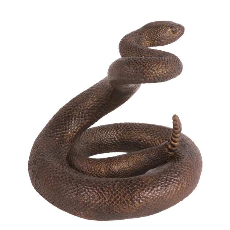 Hadí socha - hnědá - 21 cm