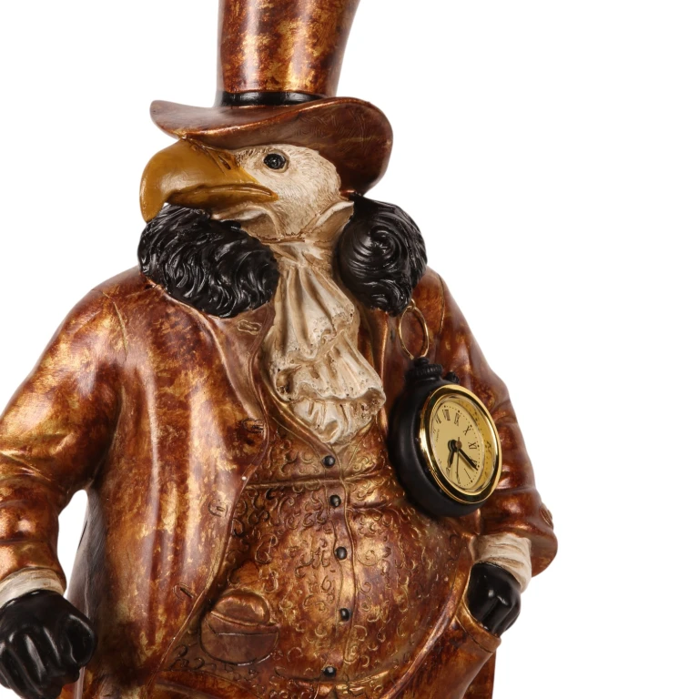 Stolní hodiny Orel - zlaté - 58 cm