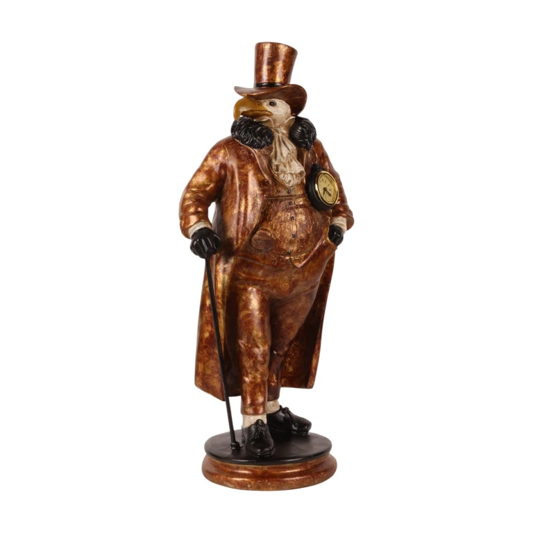 Stolní hodiny Orel - zlaté - 58 cm
