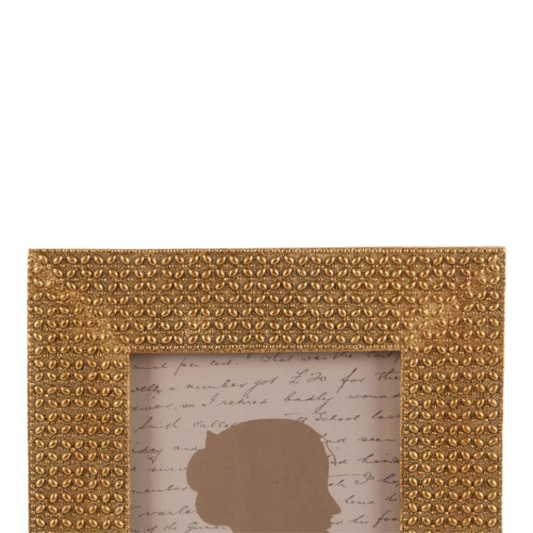 Rámeček na fotografii 13x18 cm – zlatý – umělá pryskyřice – obdélníkový – stojící / ležící
