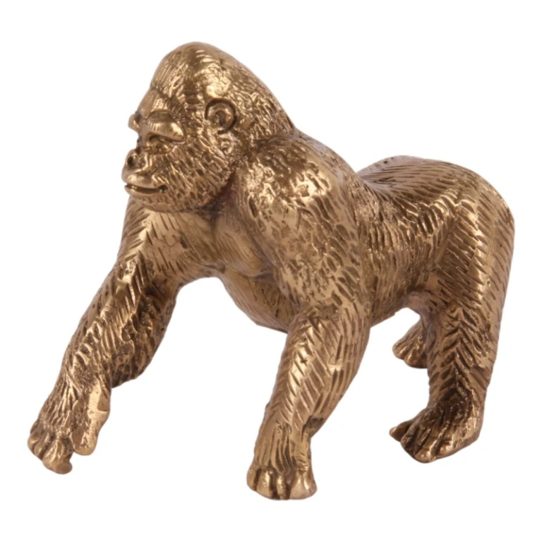 Socha gorily - mosaz - 11,5 cm