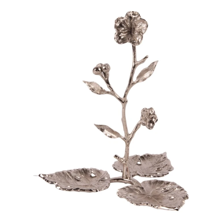 Stojan na šperky – stříbrný – 20 cm