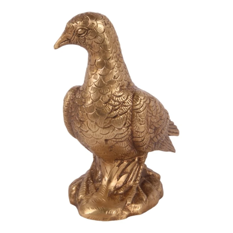 Holub mosaz - zlatá - 15 cm