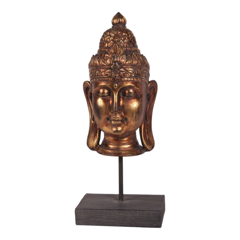 Busta Buddhy – zlatá – 36,5 cm