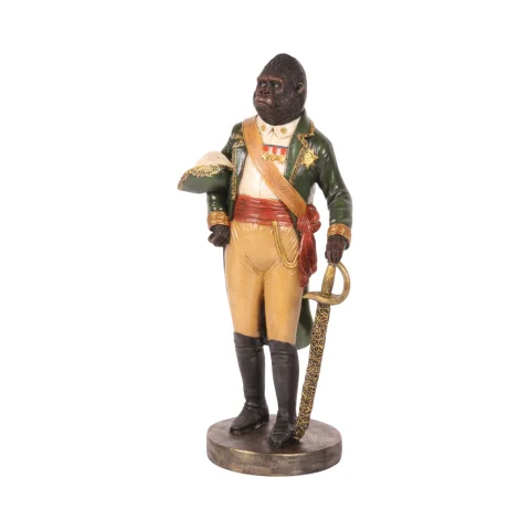 Orang-oetan op voet - groen - 40,5 cm