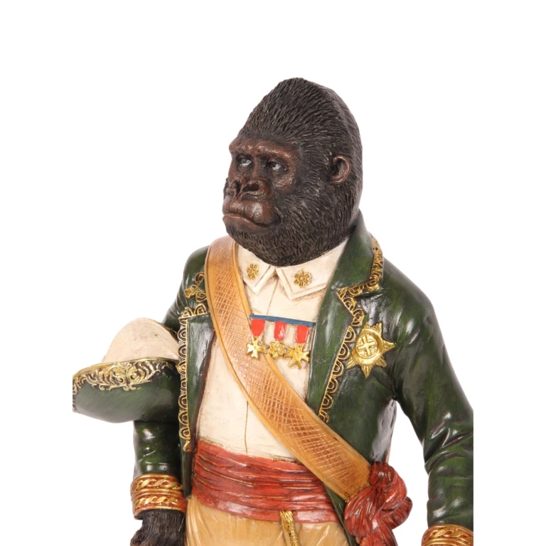 Orangutan na podstavci – zelený – 40,5 cm