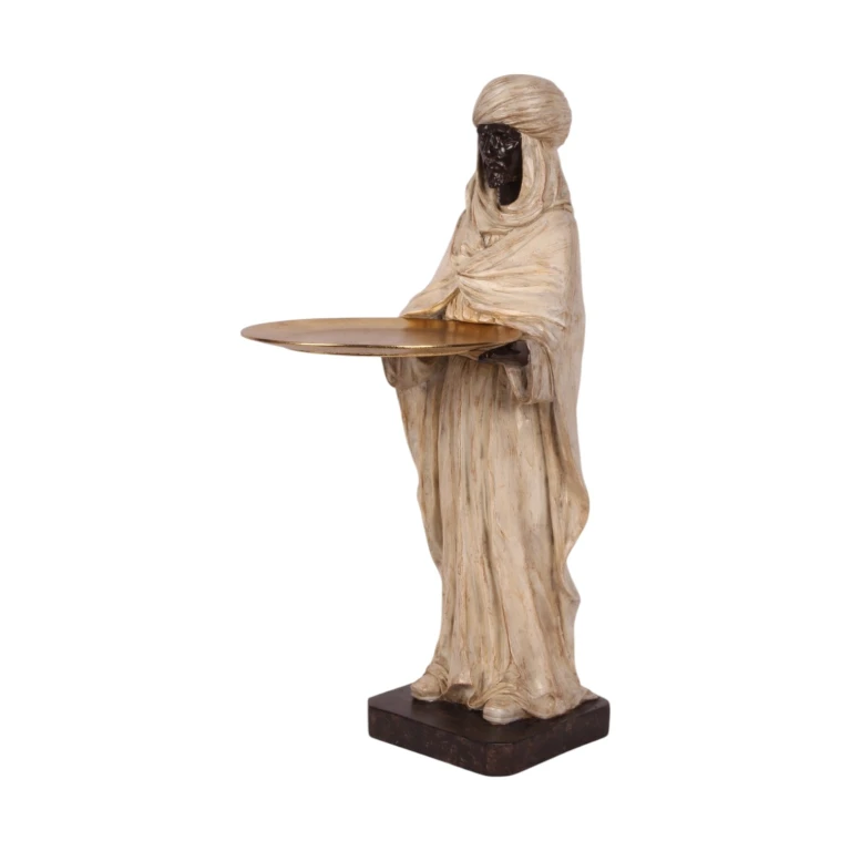 Moorská figura - slonovina - 51 cm - umělá pryskyřice