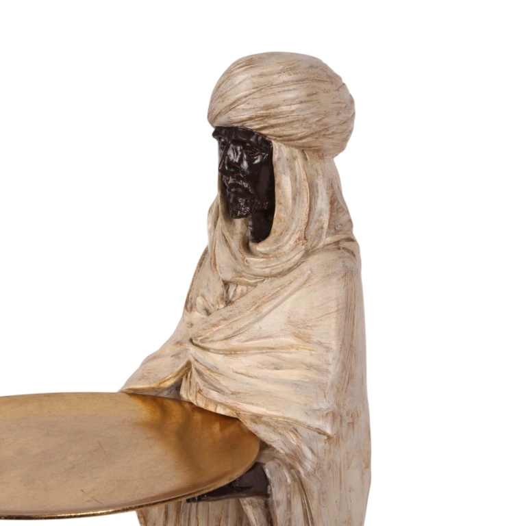 Moorská figura - slonovina - 51 cm - umělá pryskyřice