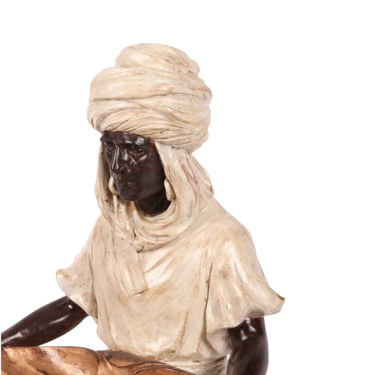 Moorská figura - slonovina - 36,5 cm - umělá pryskyřice