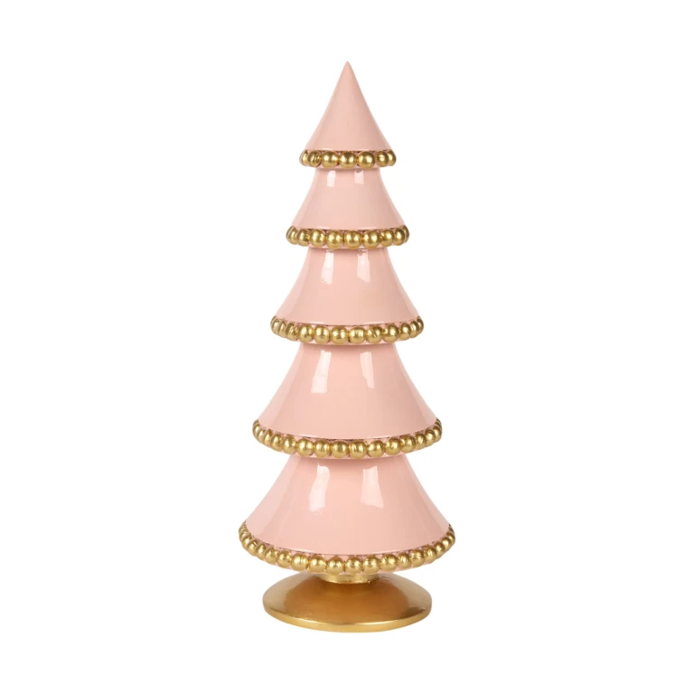 Miniaturní vánoční stromek – růžová – 32 cm – umělá pryskyřice