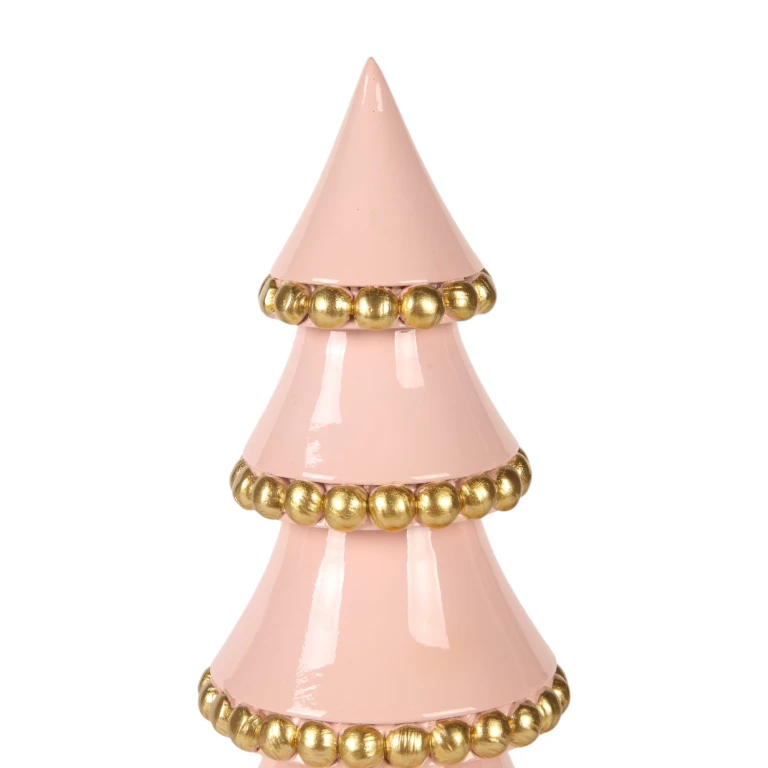 Miniaturní vánoční stromek – růžová – 32 cm – umělá pryskyřice