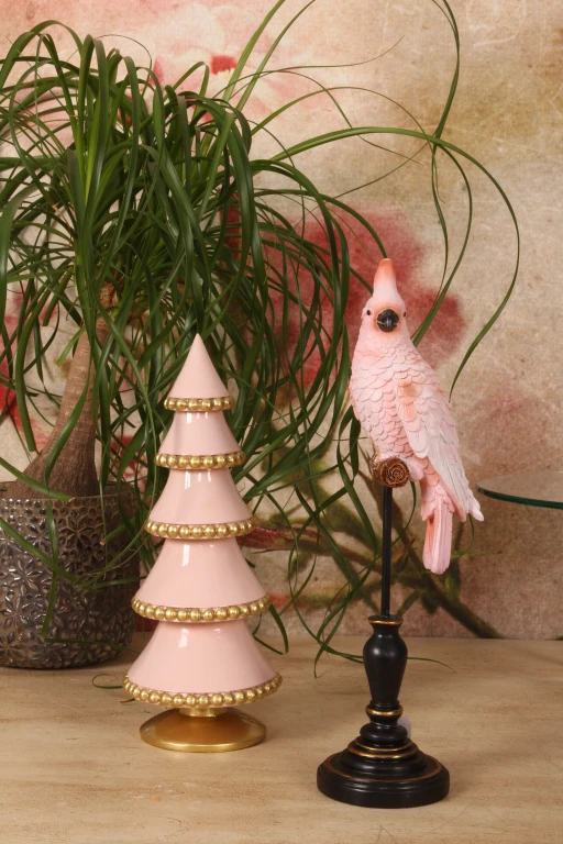 Miniaturní vánoční stromek – růžová – 32 cm – umělá pryskyřice