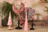 Miniatuurkerstboom - roze - 35,5 cm - kunsthars