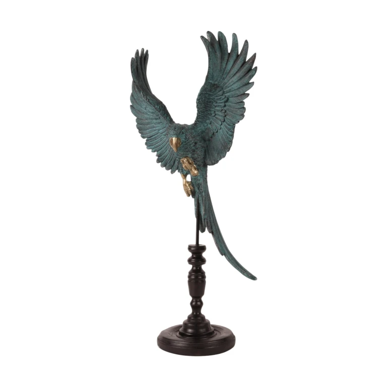 Papoušek na tyči – modrý – 52,5 cm
