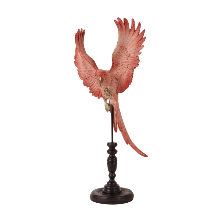 Papoušek na tyči – růžová – 52,5 cm