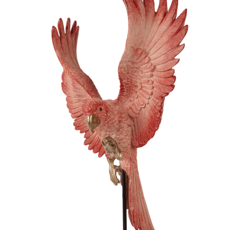 Papoušek na tyči – růžová – 52,5 cm