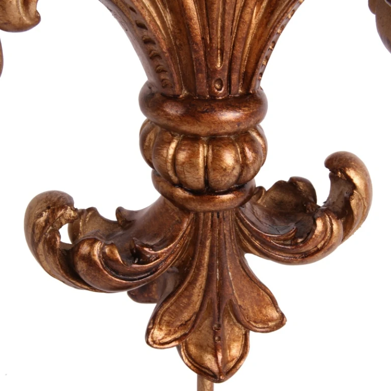 Fleur-de-lis na noze – zlatá – 38 cm – umělá pryskyřice
