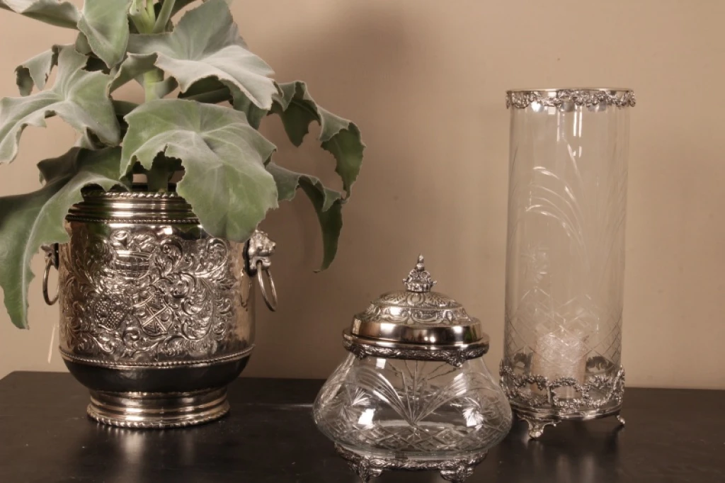 Fadida Lantern - 45 cm - Silver - Brass and Glass