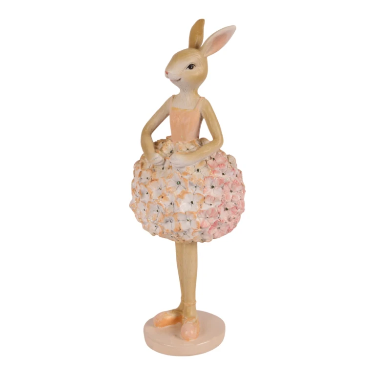 Rabbit Figurine - Pink - 22 cm