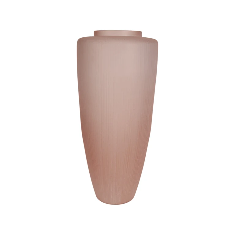 Váza Clay - 72 cm - růžová - glazovaná