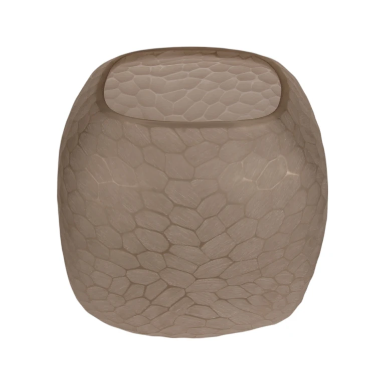 Váza Pebble S - 22 cm - hnědá - sklo