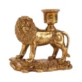 Kandelaar Leeuw 13 cm - Goud - Resin