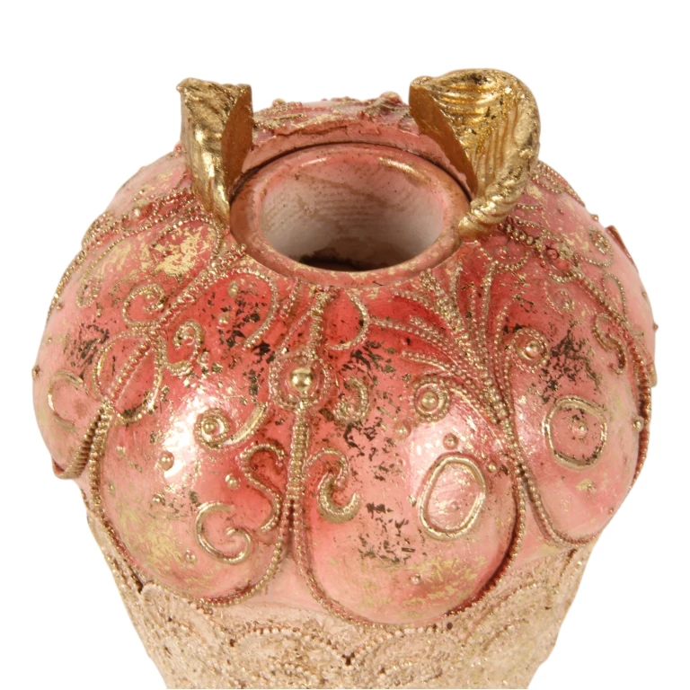 Kandelář Cake - 9 cm - růžová - umělá pryskyřice