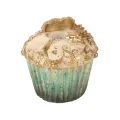 Kandelaar Cake 8 cm - Blauw - Resin