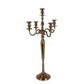 Kandelaar 5-armig - 104 cm - goud - aluminium