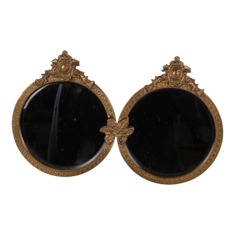 Round mirror - copper-colored - 27.5 cm - 1 piece