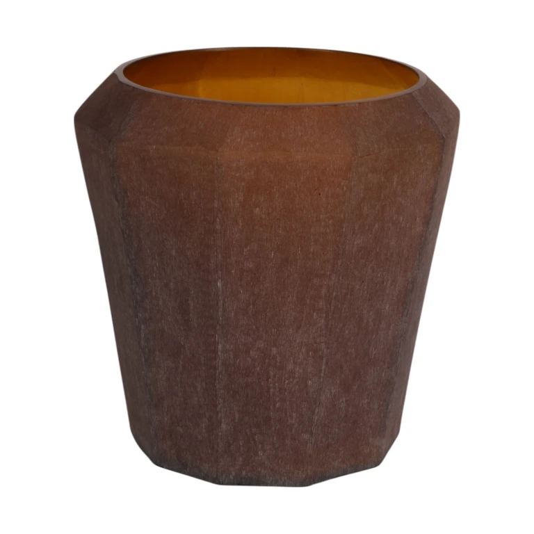 Váza Diamond - 29 cm - jantarová - sklo