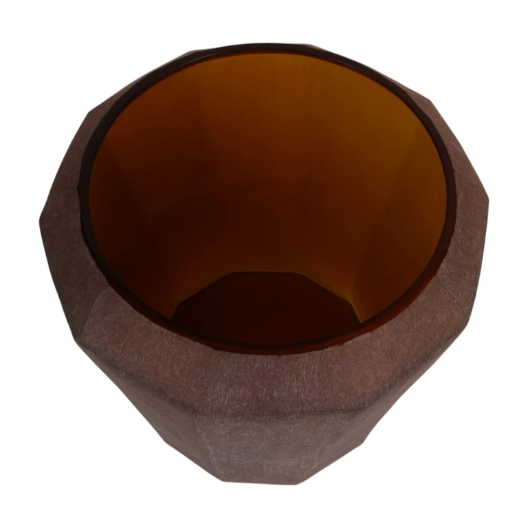 Váza Diamond - 29 cm - jantarová - sklo