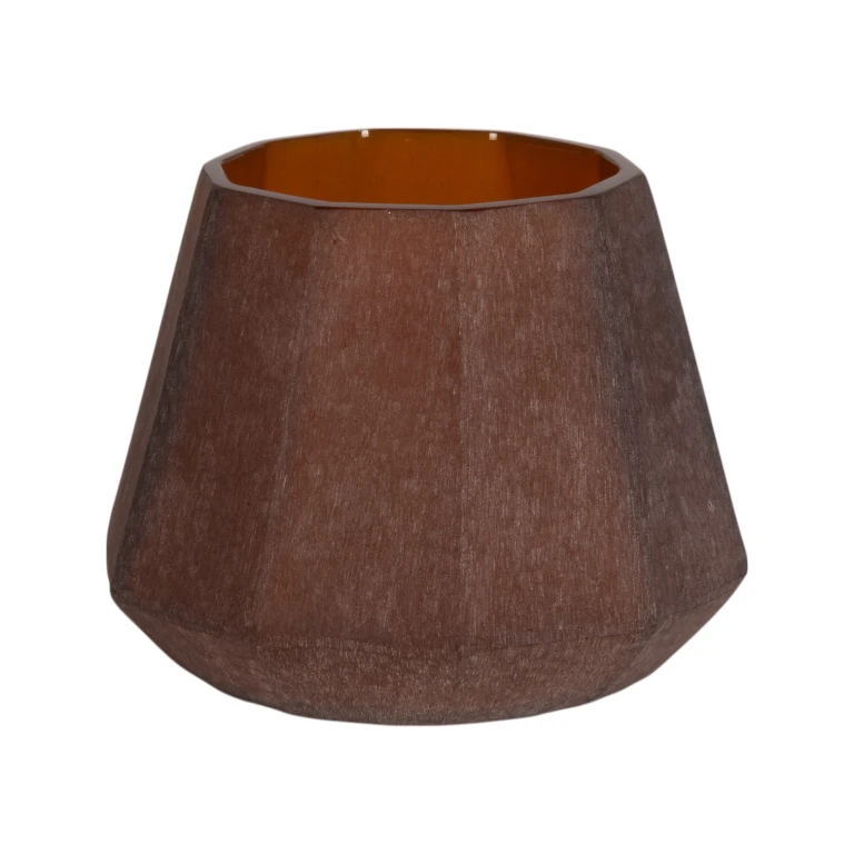 Váza Diamond - 23 cm - jantarová - sklo