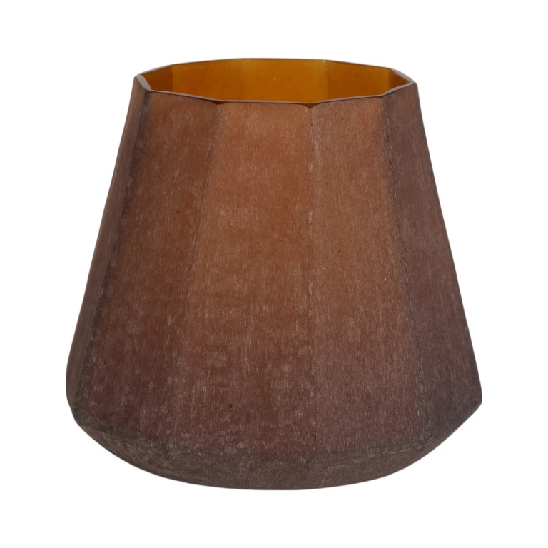 Váza Diamond - 29 cm - jantarová - sklo
