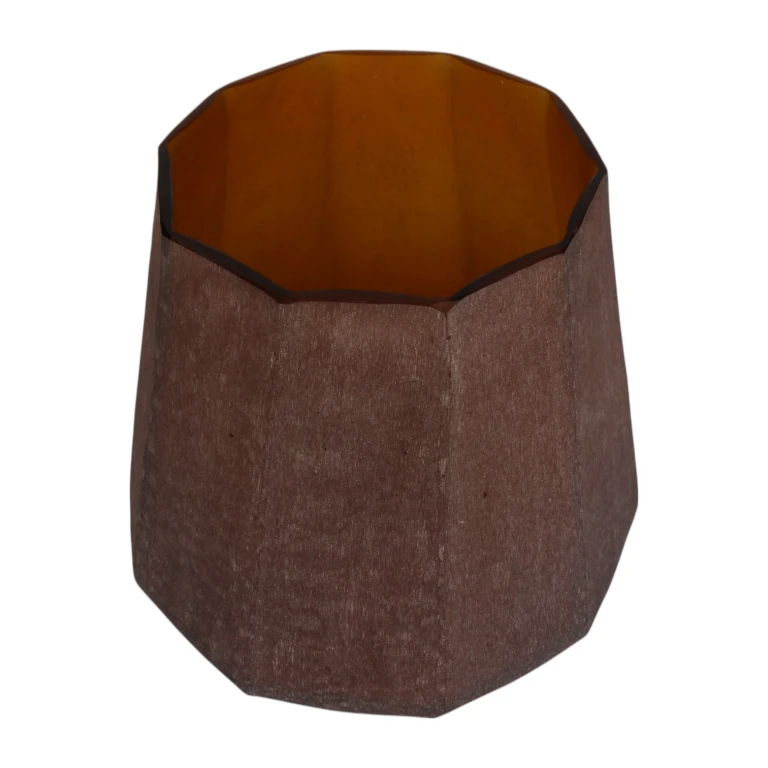 Váza Diamond - 29 cm - jantarová - sklo
