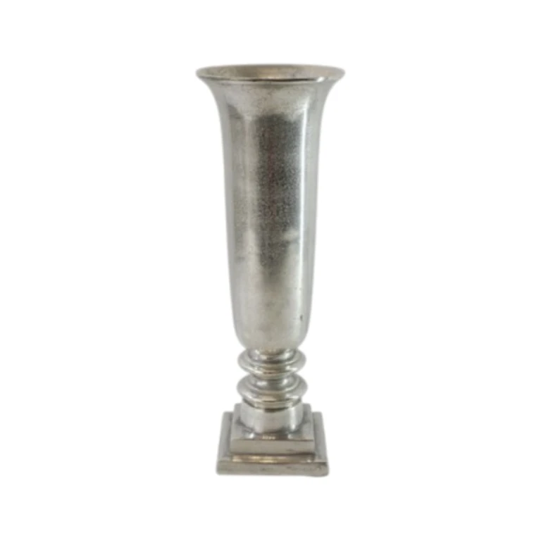 Váza - 61 cm - stříbrná - hliník