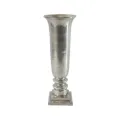 Váza - 61 cm - stříbrná - hliník