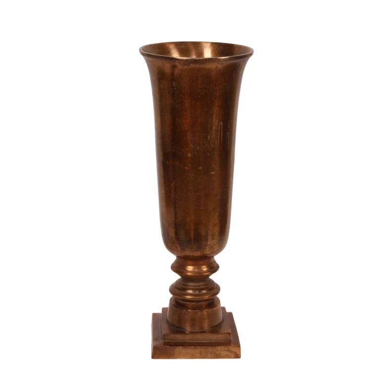 Váza - 49 cm - antický bronz - hliník