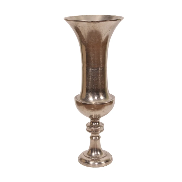 Váza - 73 cm - stříbrná - hliník