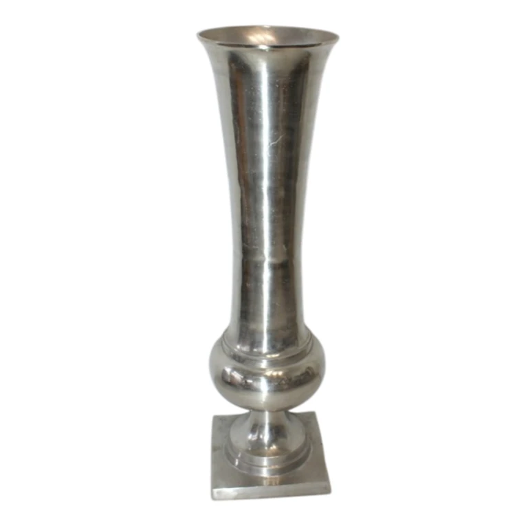 Váza - 123 cm - stříbrná - hliník
