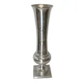 Váza - 123 cm - stříbrná - hliník
