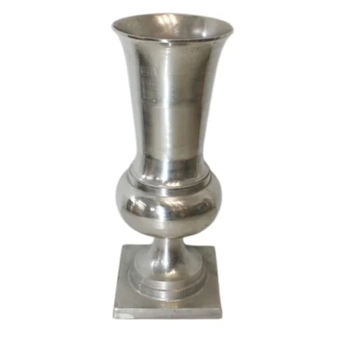 Vaas - 86 cm - zilver - aluminium