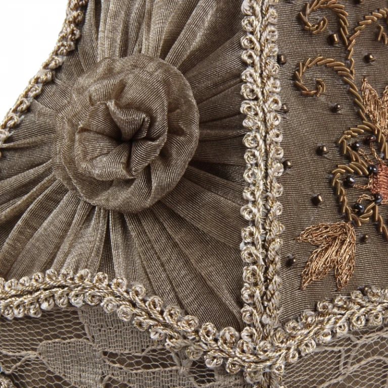 Stínidlo Victorian Clip-On - 15 cm - taupe - látka