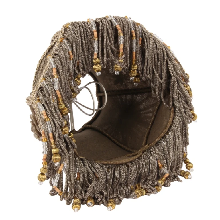 Stínidlo Victorian Clip-On - 15 cm - taupe - látka