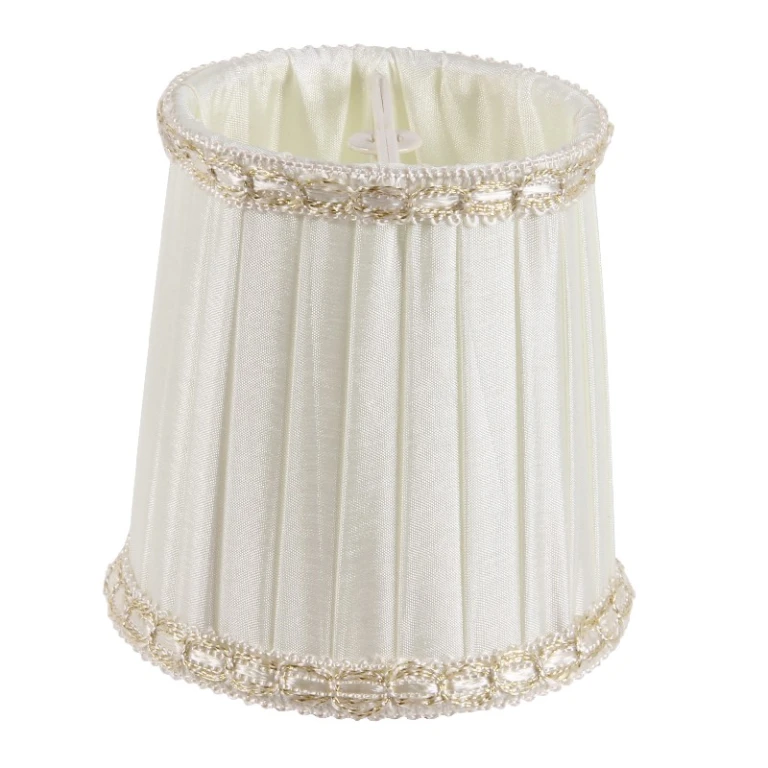 Stínidlo Victorian Mini Clip-On - 8 cm - krémová barva - látka