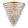 Holandský lustr Kensington 65 cm - Zlato - železo a Sklo