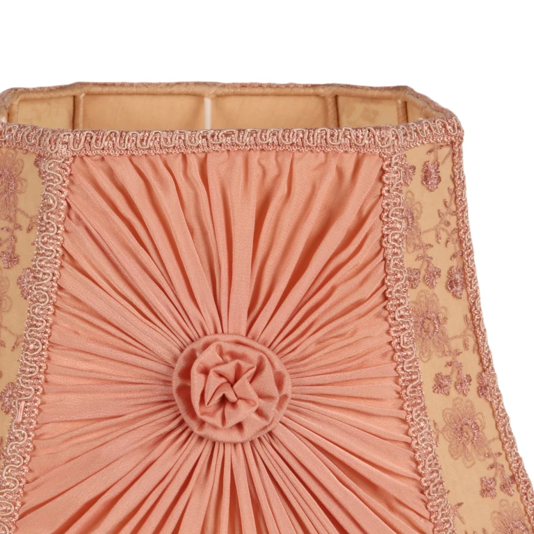 Stínidlo Victorian čtvercové - 30 cm - Růžová - Tkanina