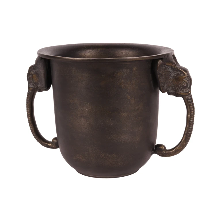 Chladič na víno Slon - antické zlato - hliník - 20 cm